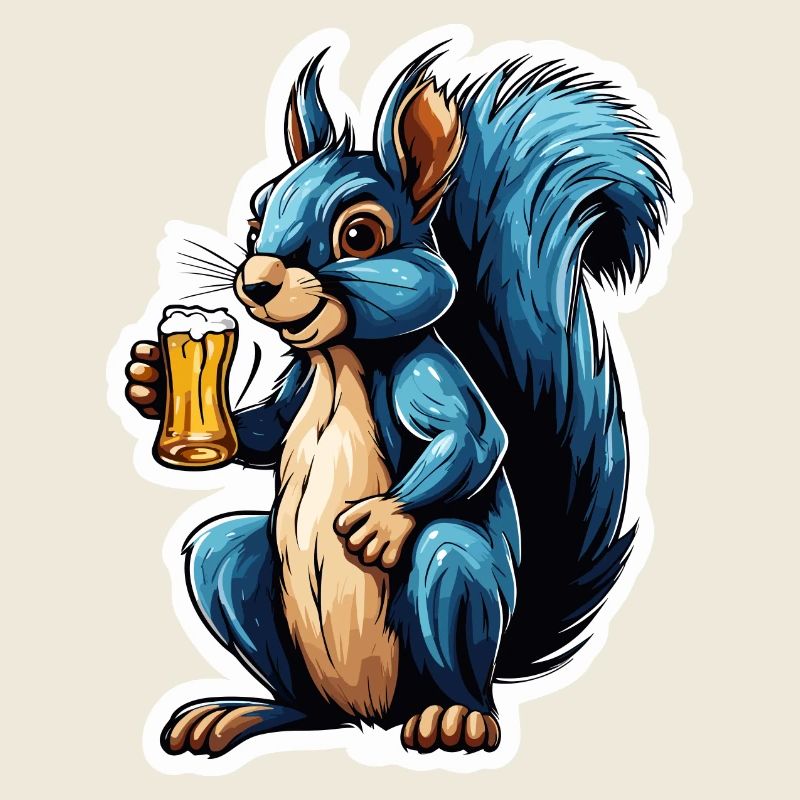 Eichhörnchen / Tier / Nagetier / Waldtier / Comic