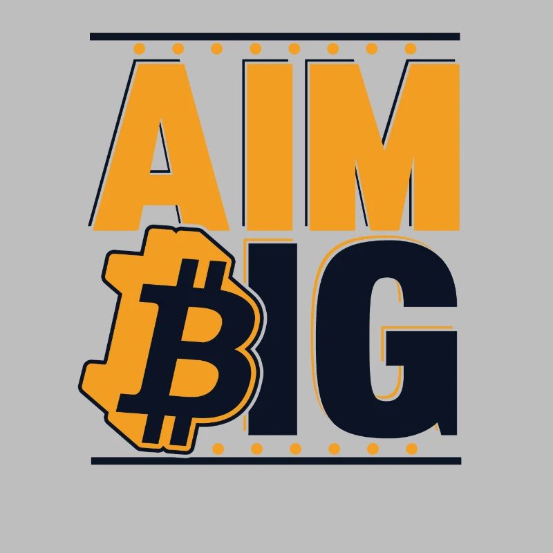 Aim Big Blockchain Crypto Cryptocurrency Bitcoin