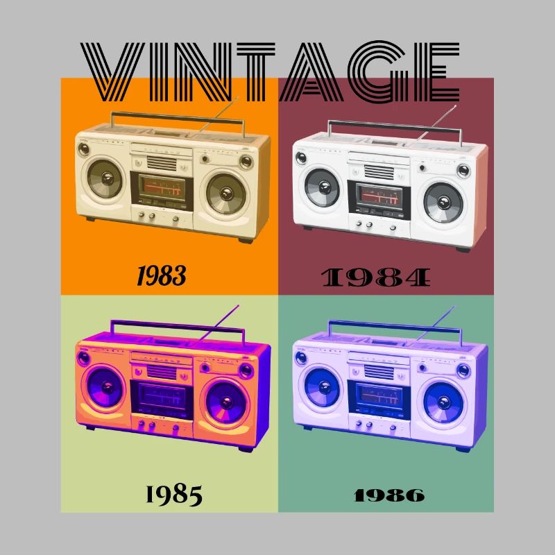 Radio Cassette Player, Retro