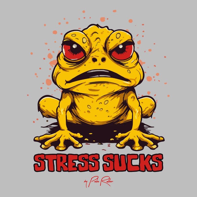 Angry Frog Toad says: Stress sucks