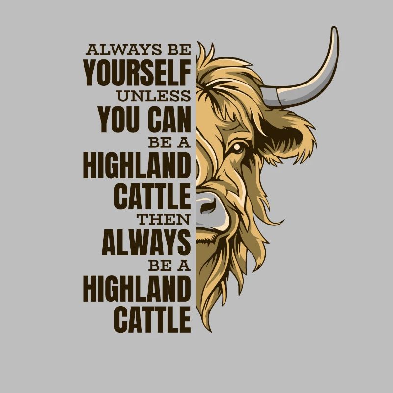 Sei immer du selbst, es sei denn, du kannst ein Highland sein
