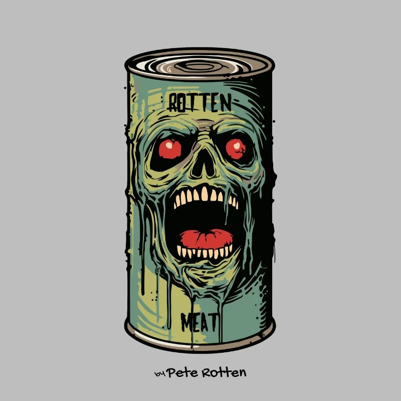 Verrottetes Fleisch: Dose mit Zombie Fleisch