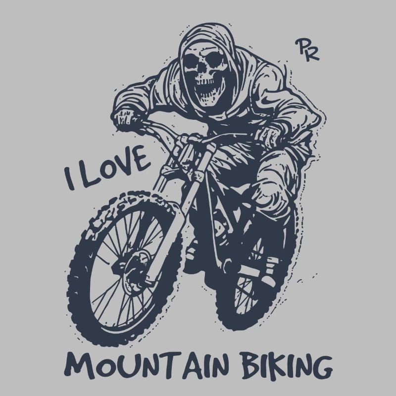 Skeleton cycliste, j’adore le VTT