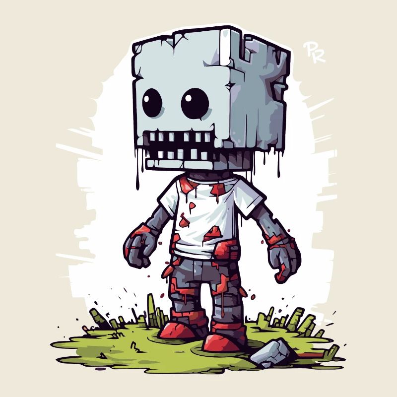 Pixel Zombie pixélisé