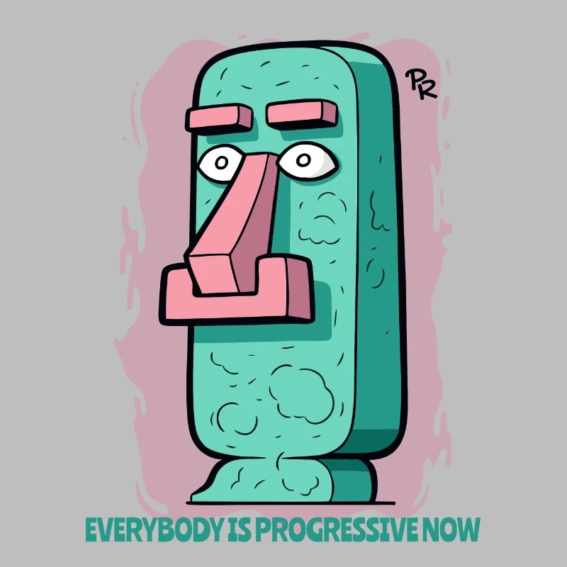 modern, advanced moai statue Easter Island