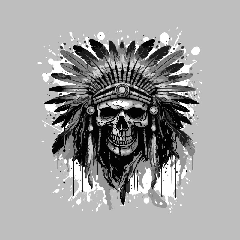 Apache Totenkopf Indianer