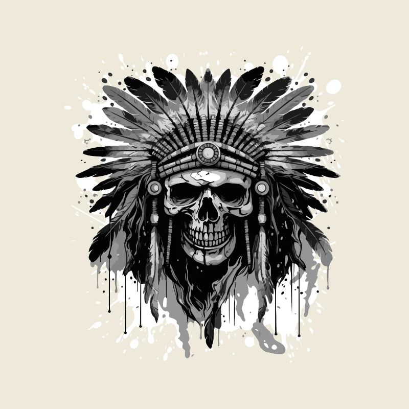 Apache Totenkopf Indianer