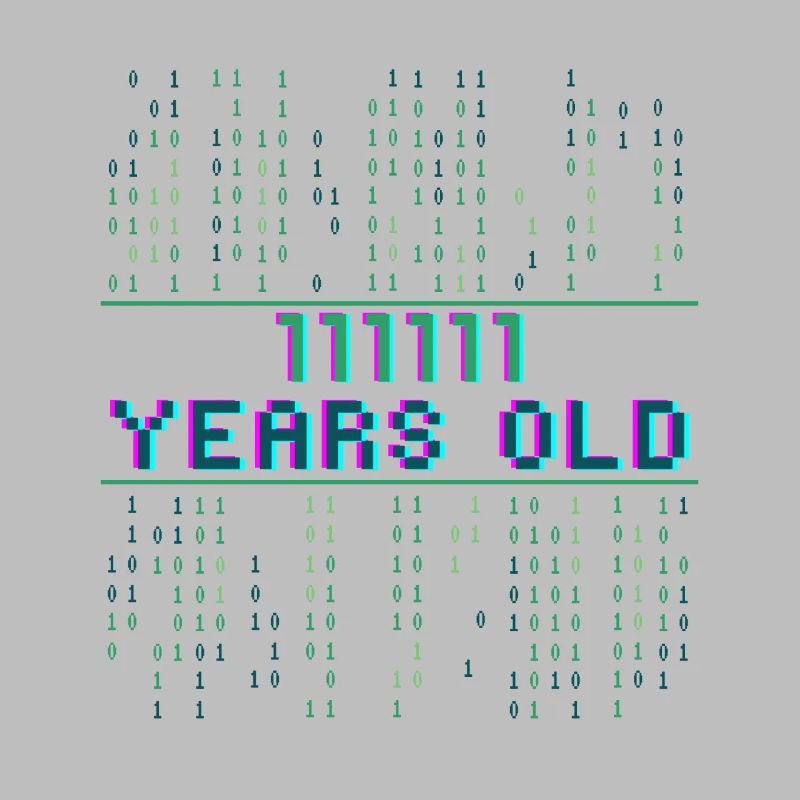 63. Geburtstag 63 Jahre alt Binärcode Coder