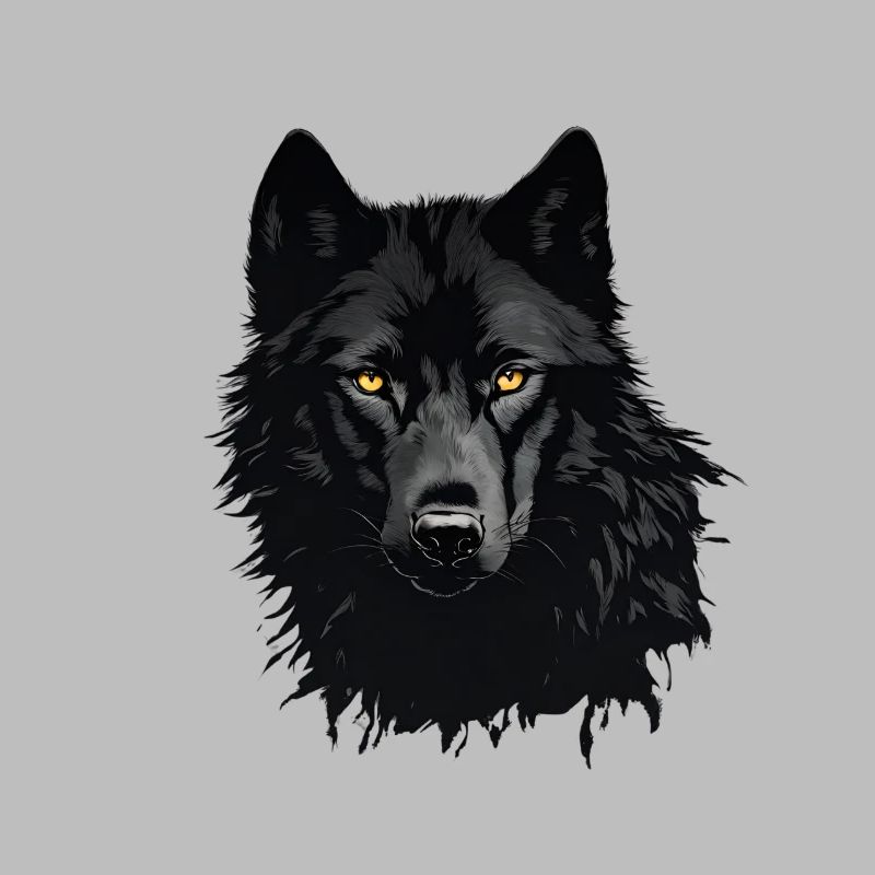 Schwarzer Wolf