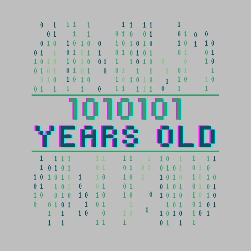 85th Birthday 85 Years Old Binary Code Coder