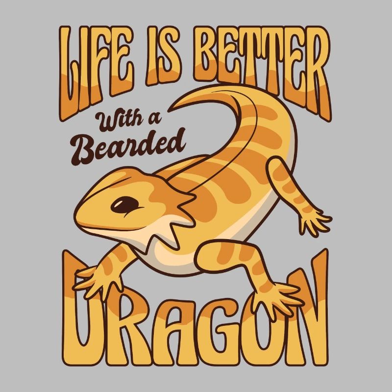 Das Leben ist besser mit einer Bartagame Pogona