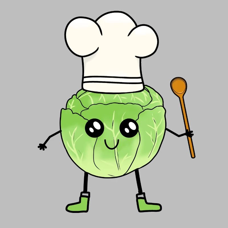 Cabbage Head Cooking Spoon Vegetable Hobby Cook