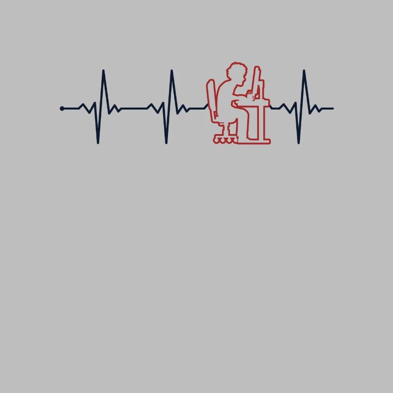 Programmer Heartbeat Softwareentwickler Coder