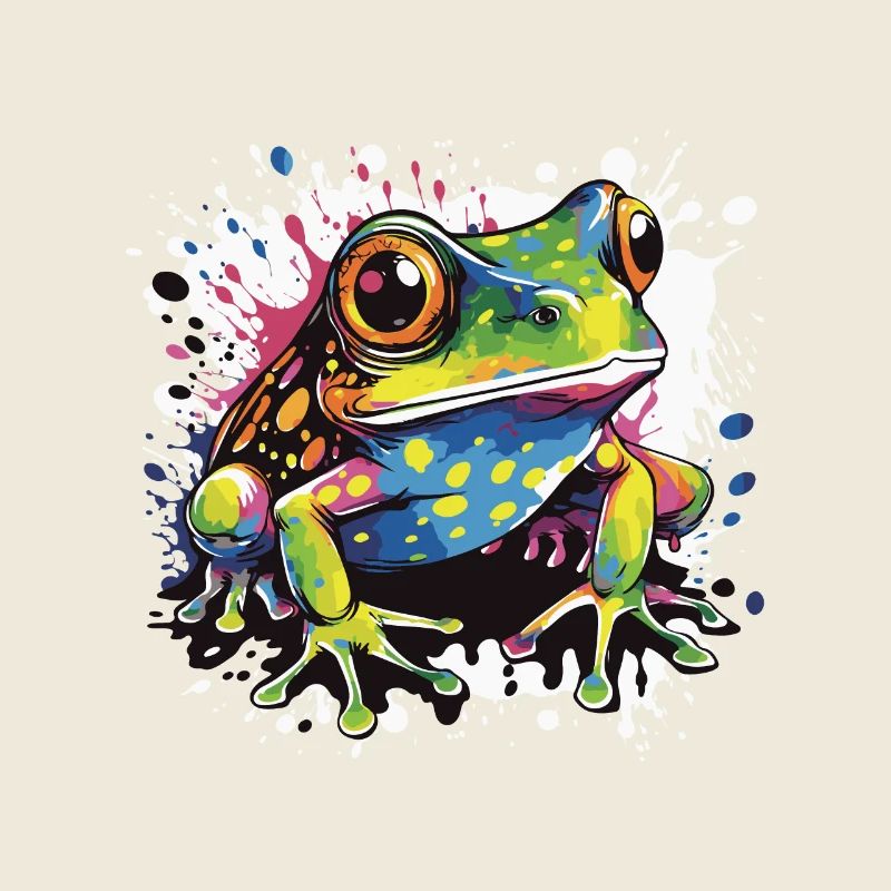 Frosch Pop Art Tier