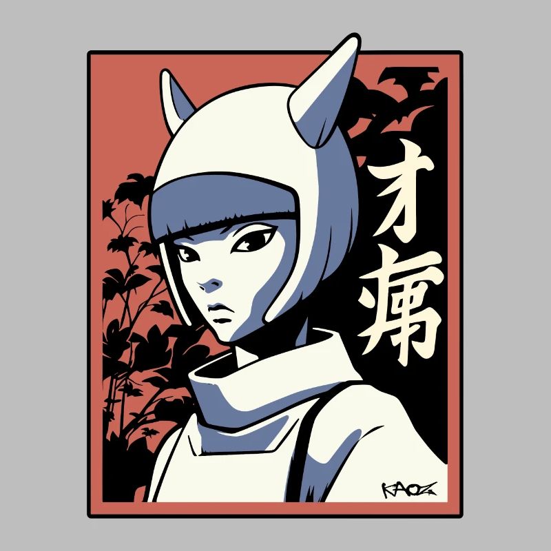 Japan Manga: Edo Katzen Mädchen Samurai Ninja