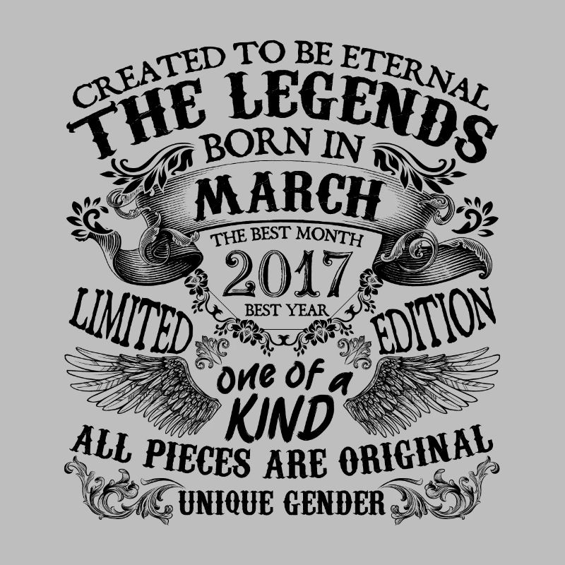 Anniversaire 2017 Mars 2017 né en Mars 2017