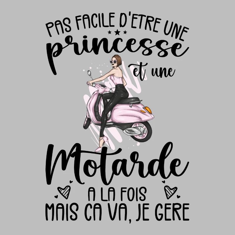 Princess And Biker At The Same Time Motorcycle Gift Idea