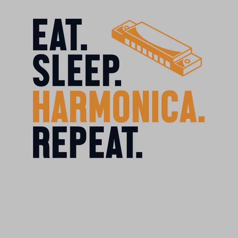 Manger Sommeil Harmonica Répéter Bouche Harmoniste Harmoniste