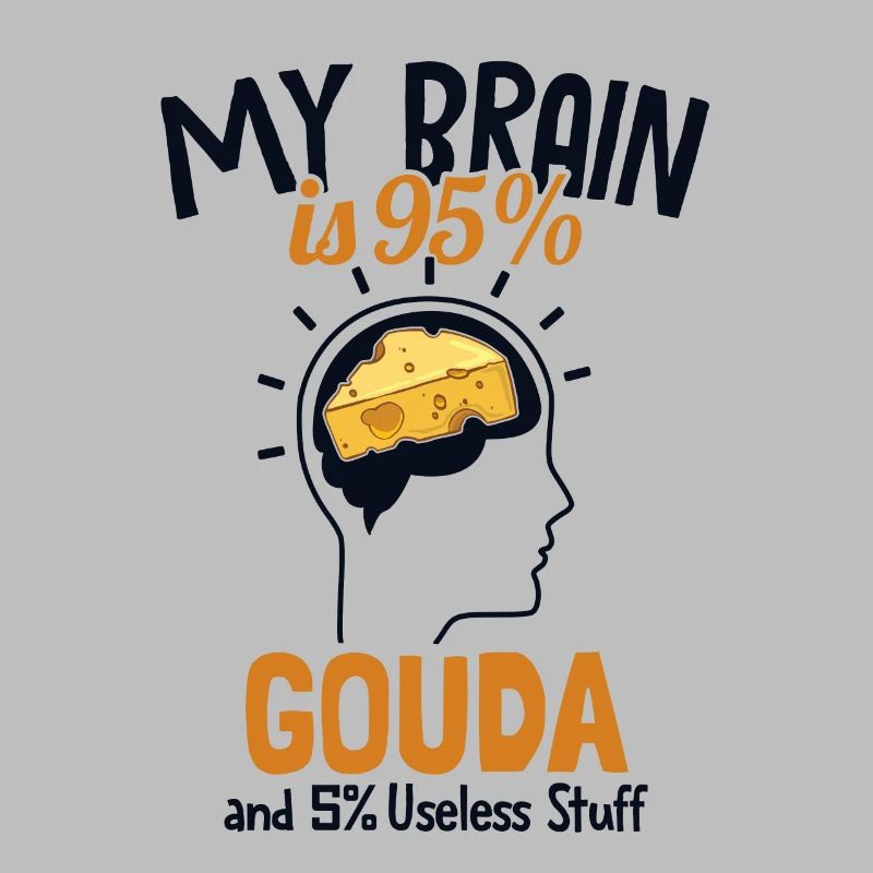 Mon cerveau est composé à 95% de Gouda Fromager Queso