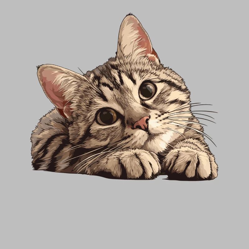 Tabby Kätzchen Tabby Katze