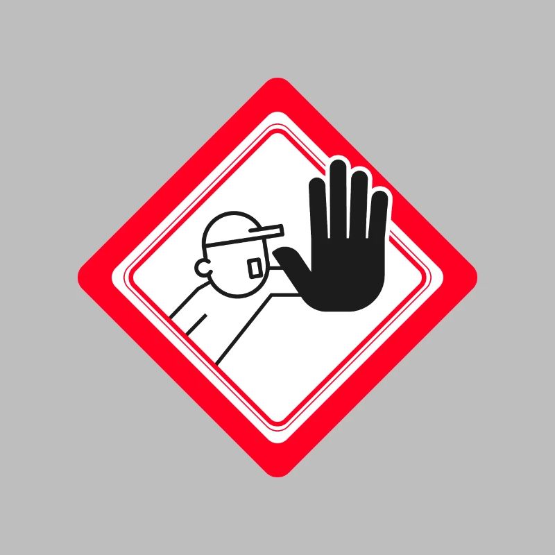 Unauthorized access prohibited Prohibition signs