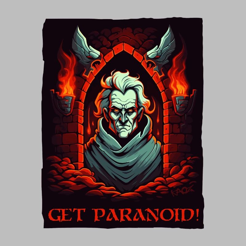 Paranoïa de donjon et un gars effrayant