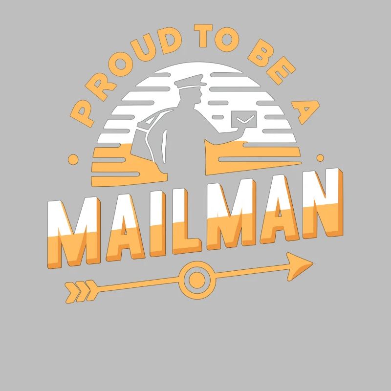 Stolz, ein Postbote zu sein