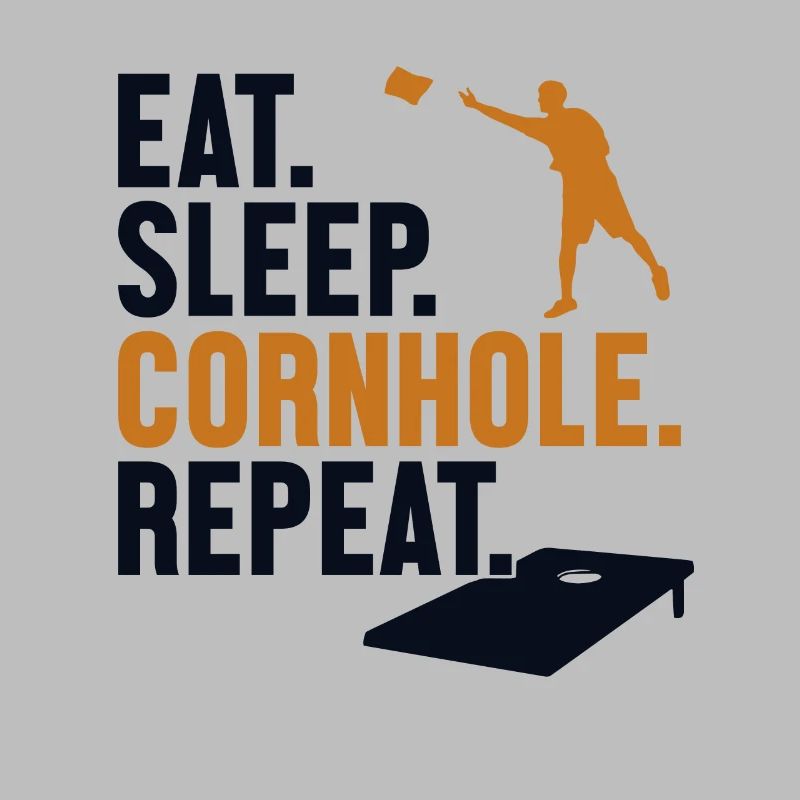 Manger dormir cornhole répéter sacs de haricots Plateaux de jeu