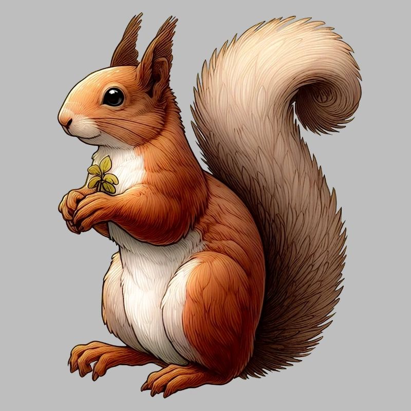 Süßes rotes Eichhörnchen - Kleiner Rotschopf