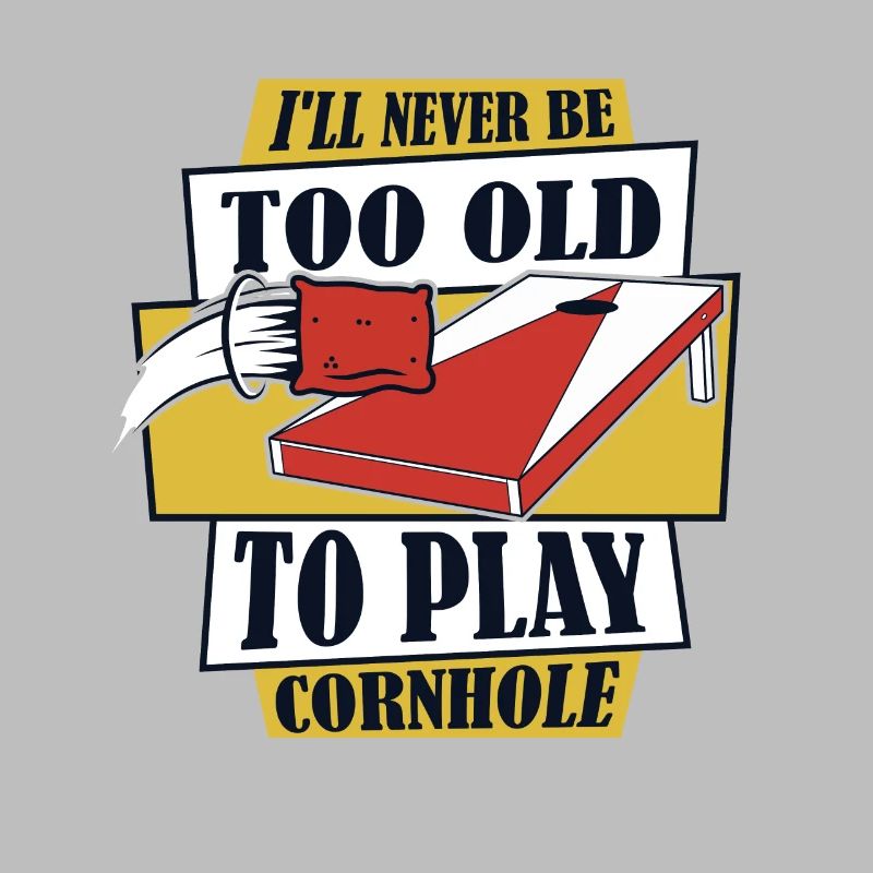 Sei nie zu alt, um Cornhole Boards Sitzsack zu spielen