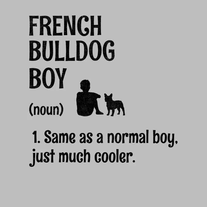 Bouledogue français garçon comme un garçon normal Juste beaucoup