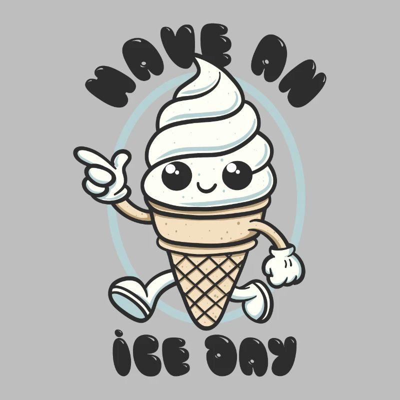 Have an Ice Day - Süßes Eiscreme Maskottchen