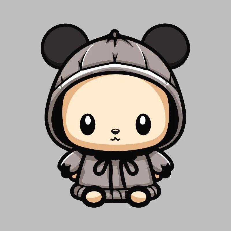 Mouse Winter Comic Cute