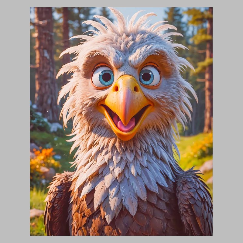 Oiseaux mignons du monde entier Pygargue à queue blanche