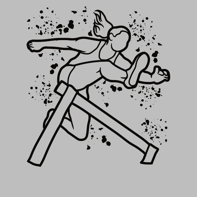 Hurdle Run Obstacle Course Kids Hurdle Run