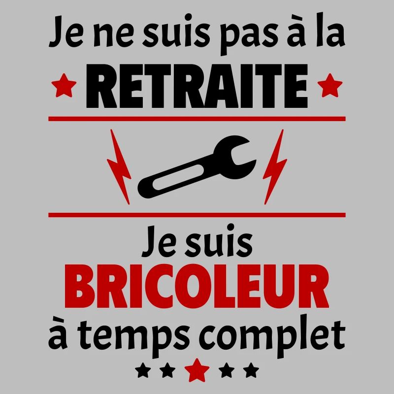 Pas à la retraite bricoleur à temps complet, noël