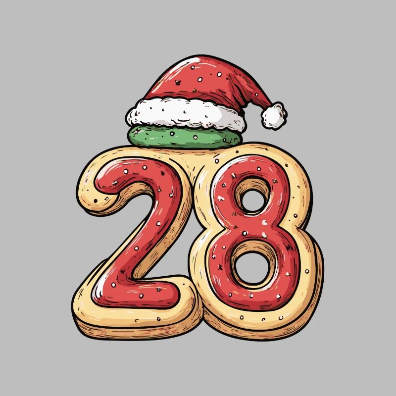Biscuit de Noël à 28 chiffres