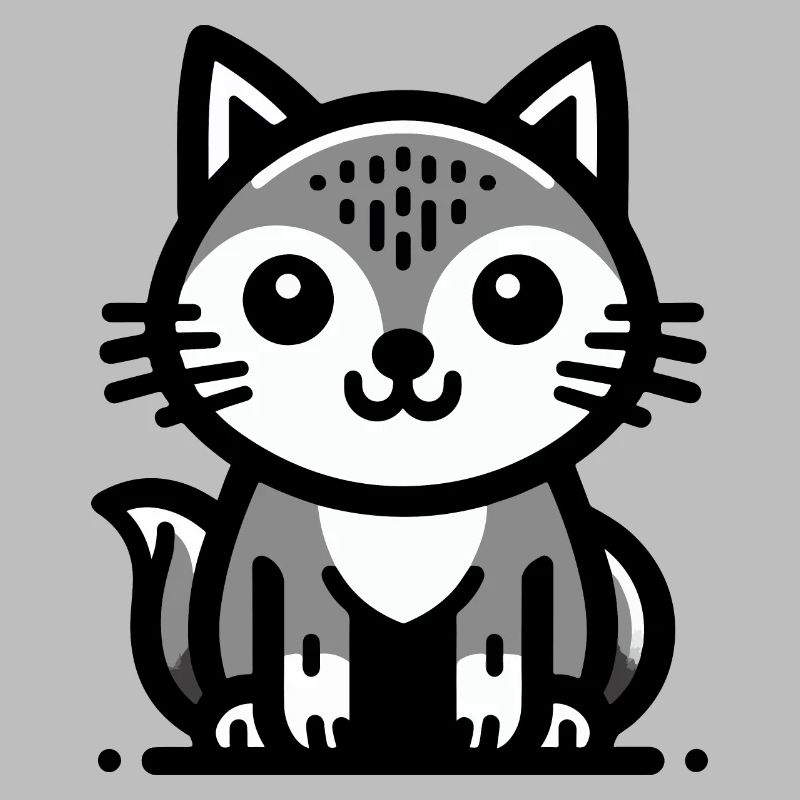 Chat de dessin animé mignon