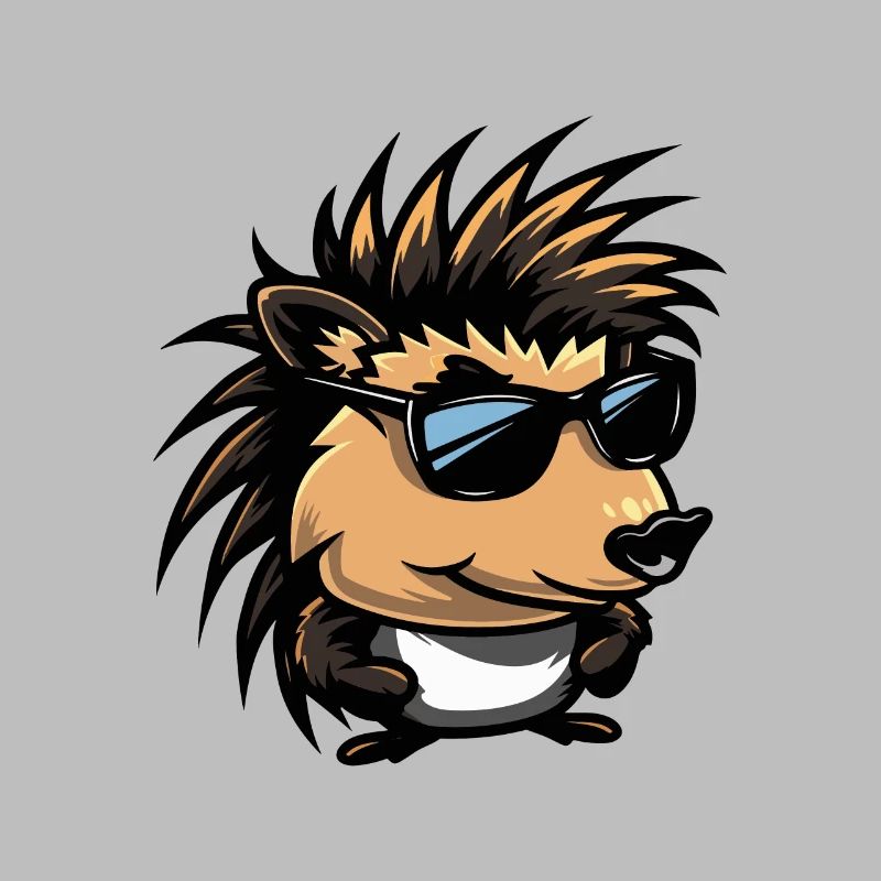 hérisson bande dessinée cool