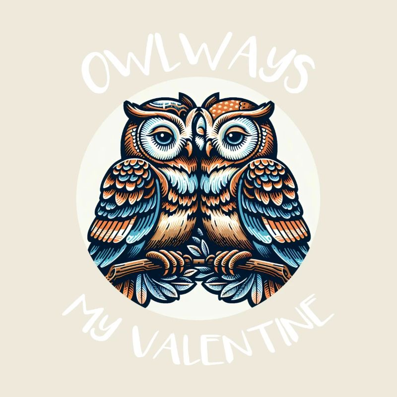 Owlways my Valentine Eule