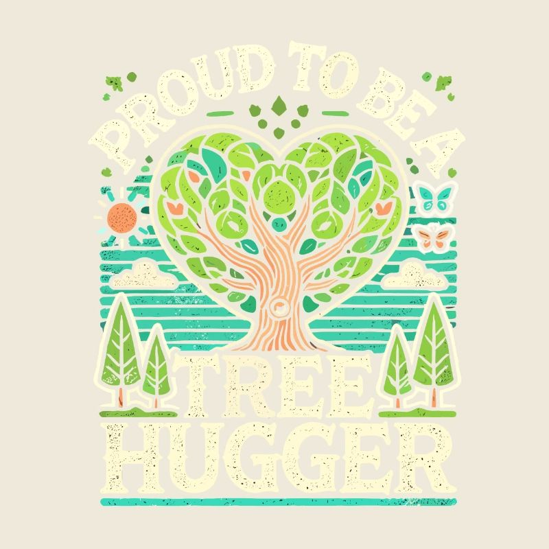 Stolz, ein Baumumarmer zu sein