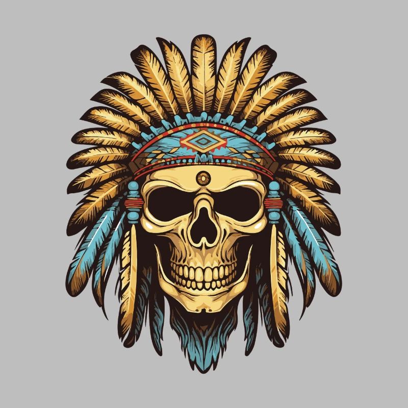 Apache Indian Chief Skull