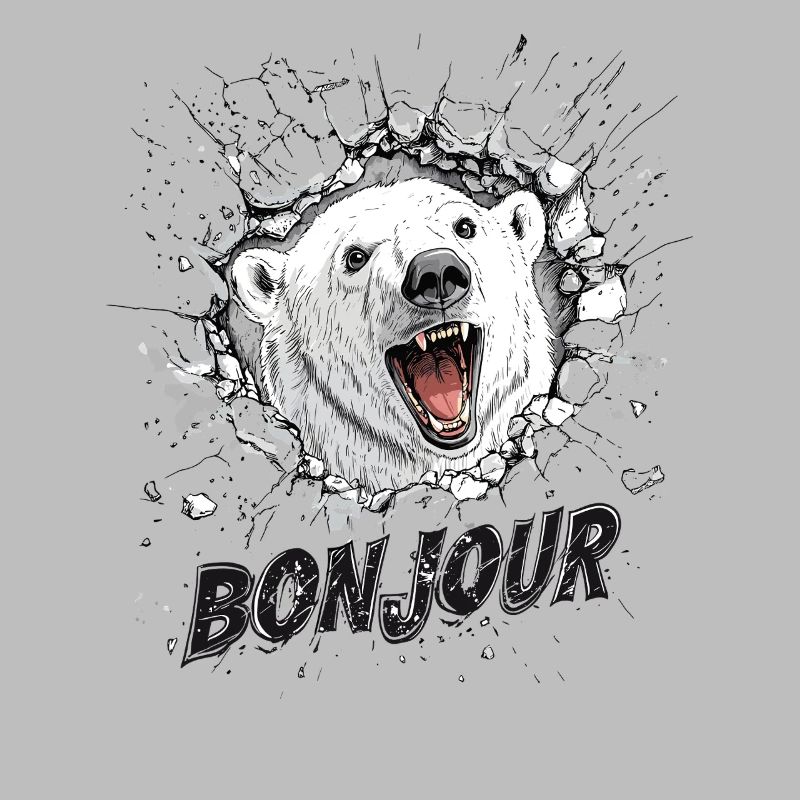 cool durch die Wand: Eisbär Bonjour
