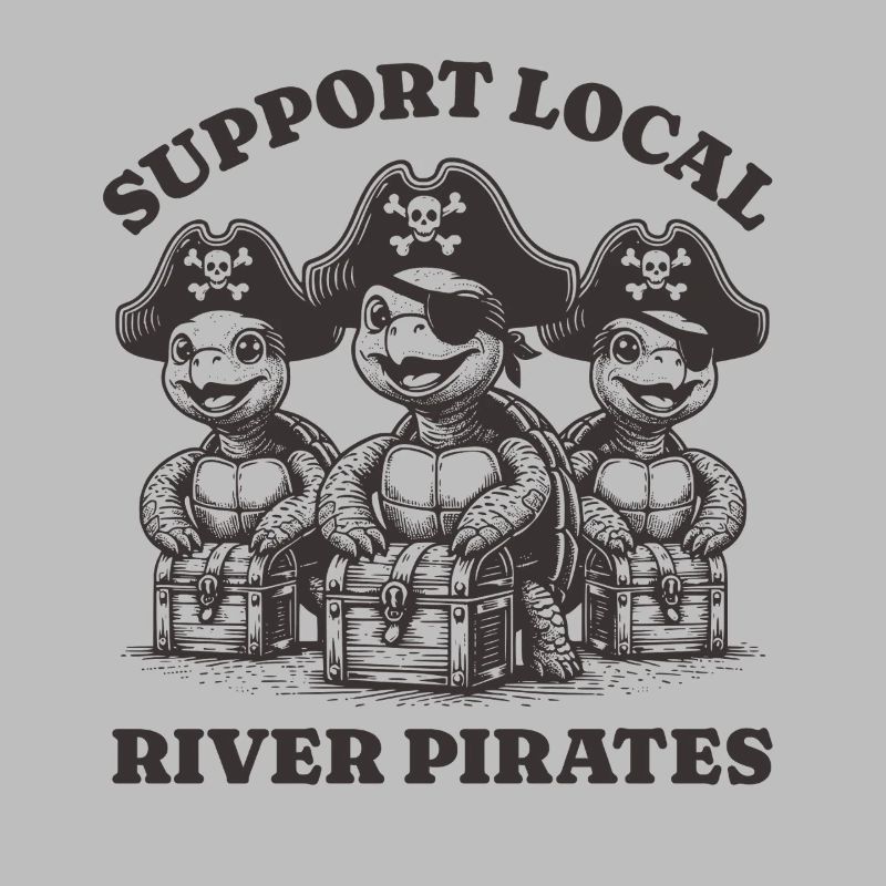 Support Local River Pirates Lustiges Turtle