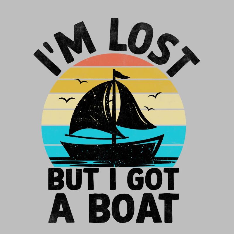 Ich bin verloren, aber ich habe ein Boot Paddelboot