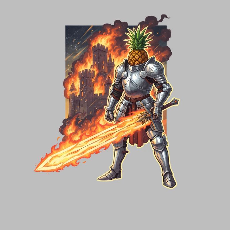 Fiery Paladin with Pineapple Knight
