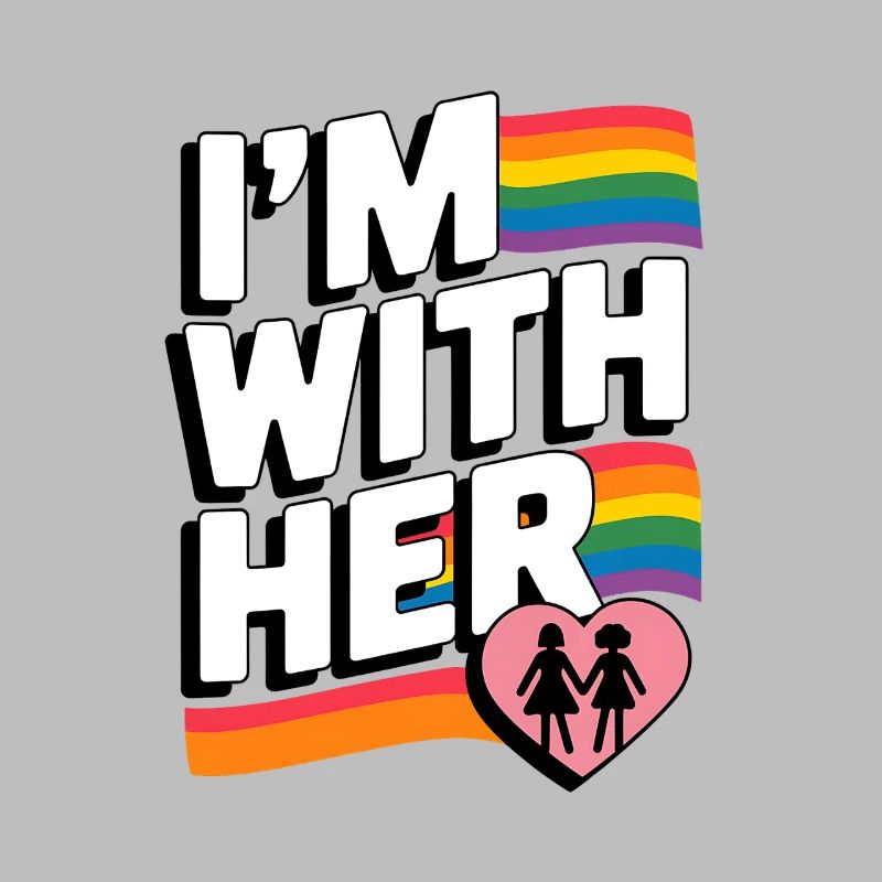 ICH BIN BEI IHR Pride Regenbogen