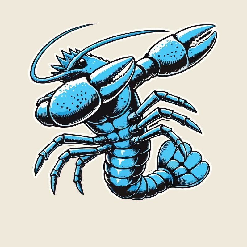 Illustration de crabe bleu