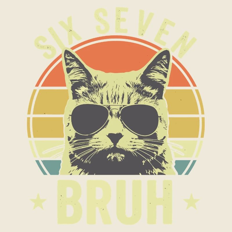 Funny 67 Bruh Cat Meme
