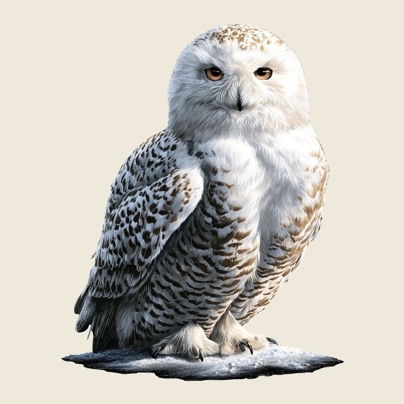 Schneeeule Weiße Eule Kauz Uhu Owl Schnee Eulen